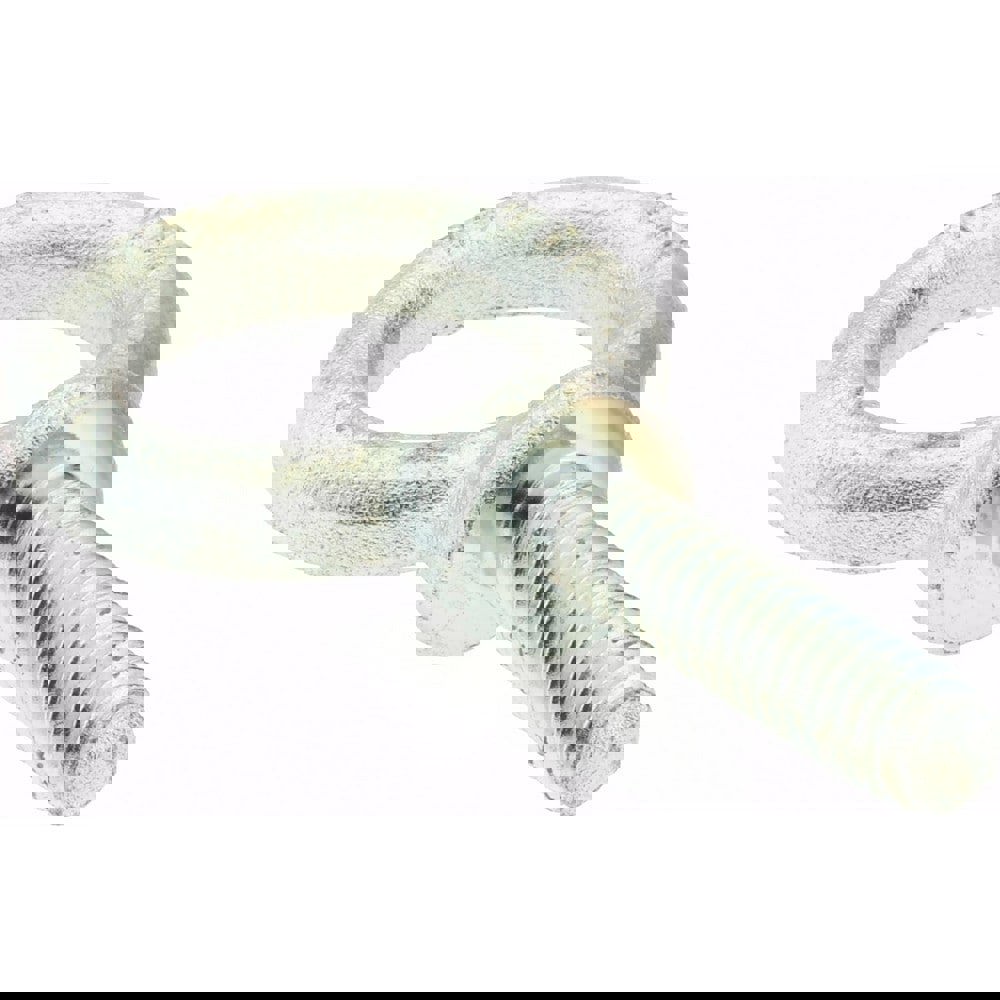 Fixed Lifting Eye Bolt: With Shoulder, 480 lb Capacity, 1/4-20 Thread, Grade 1030 Steel